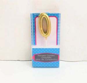 Mini Numeral "0" Candle