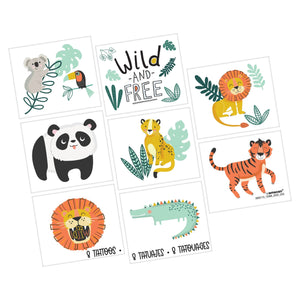 Safari Birthday Party Favors Tattoos