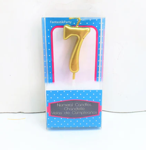 Mini Numeral "7" Candle