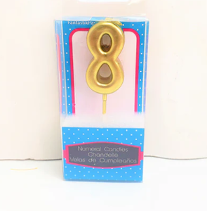 Mini Numeral "8" Candle